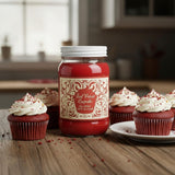 Red Velvet Cupcake Candle ~ Premium Soy Wax 16Oz Square Mason Jar Candle ~ Great Valentine'S Day Candle