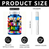 Metallic Acrylic Paint, Professional Grade Rose Gold Acrylic Paint Metallic, Non Fading & Non-Toxic, Rich Pigments -Art Painting Supplies For Canvas Fabric Rock Wood (Rose Gold, 3.5 Fl Oz)