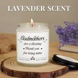 Godmother Proposal Gift, Will You Be My Godmother, Godparents Proposal Gift, God Mother Proposal Gifts For Women - Godmom Mothers Day Christmas Birthday Presents From Goddaughter - Lavender Candle