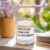 Scented Candle - 21St Birthday Gifts For Women, Female - Happy 21 Year Old Birthday Gifts For Her, Him - Cool 21St Bday Candle For Girls, Boys - Funny Turning 21 Ideas For Friend, Daughter, Teen