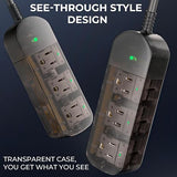 Outdoor Weatherproof Power Strip 3 Outlets 5FT Cord IPX6 Waterproof 1625W