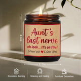 Funny Candle Gifts For Aunt, Aunt'S Last Nerve, Cool Auntie Birthday Candles Gift Ideas For Auntie From Niece Or Nephew, Lavender & Vanilla Candles Gift Ideas For Aunty Birthday Christmas-38