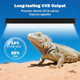 T5 10.0 UVB Reptile Light Fixture 39W 34 Inch UVA UVB Lamp Tube for Bearded Dragon Tortoise Gecko