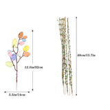 Artificial Easter Spray Vine With Pastel Easter Eggs And Berries- Decorative Spring Floral Stems-Easter Egg Twig Branches For Floral Arrangement-Centerpiece Wreath Decoration (26 Pcs)