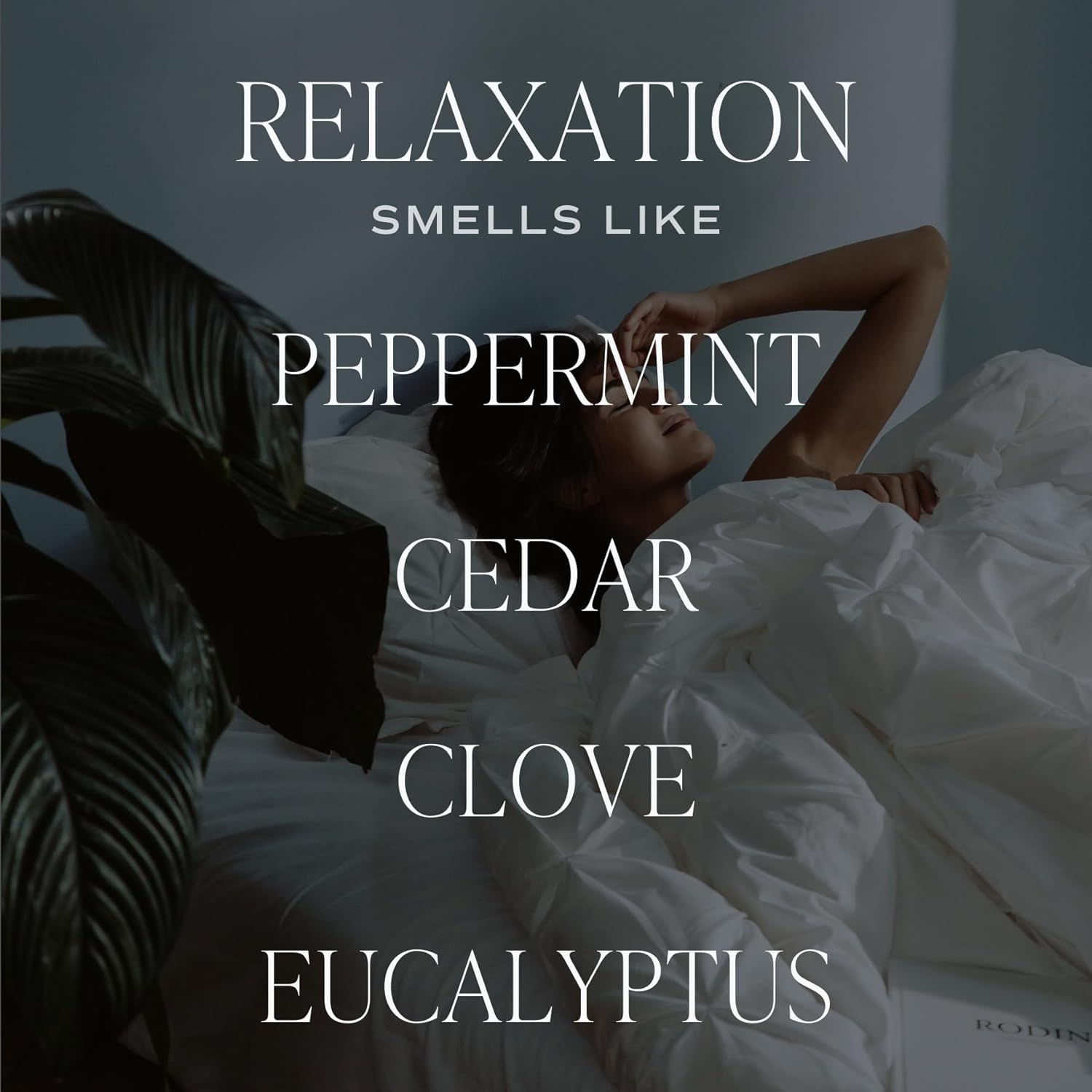 Relaxation Candle - Peppermint, Clove, Cedar, Eucalyptus Scented Aromatherapy Candle - 11Oz Jar Candle With Wood Lid, 50+ Hour Burn Time, Made In The Usa - Spa Candle For Spring