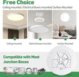 15.8 Inch LED Flush Mount Ceiling Light 3480LM 3CCT Round Flat Panel Fixture