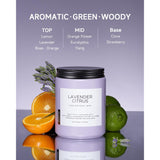 Lavender Citrus Candles, 19.4Oz 110H Burn Time Large Natural Soy Candles For Home Scented, Stress Relief Aromatherapy Gifts For Mom Friends Teacher & Spa, Bath, Yoga