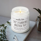 Best Travel Candle Gifts For Women, Smells Like Shes Planning Another Trip, Unique Candles For People Who Like Travel, International Traveler Planner Vacation Retirement Candles Gift Idea-32