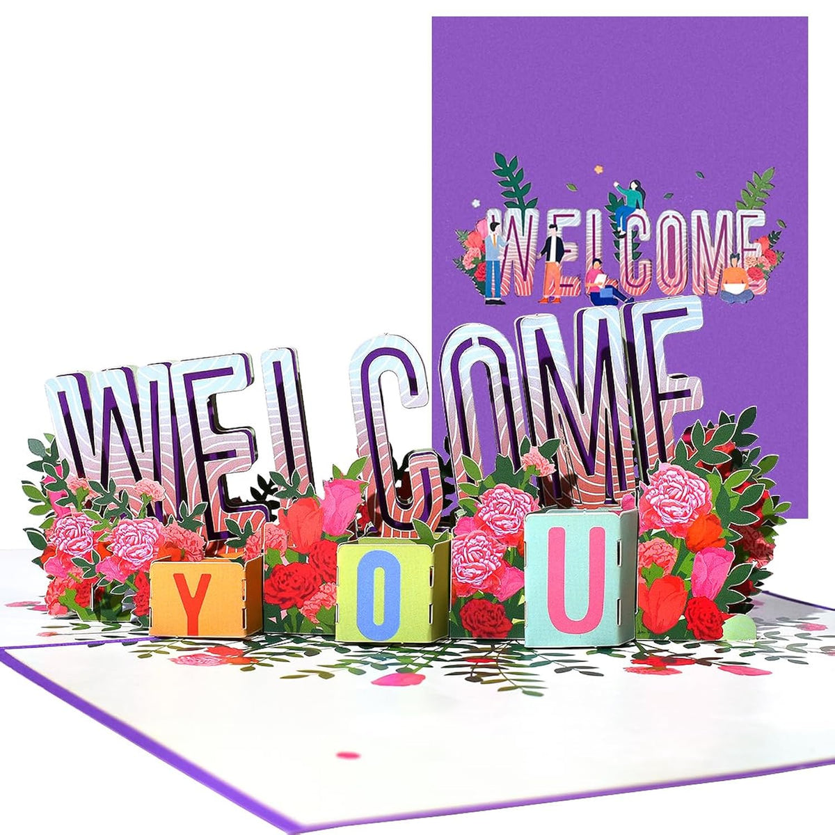 3D Welcome You Card, Pop Up Greeting Card, Welcome Home Card, Includes Envelope.