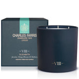 Luxury Scented Candle – 3 Wick, Hand-Poured, Long Lasting, Clean Burning, 640G / 22.5Oz, Up To 80 Hour Burn, Made In England – Orange Blossom, Jasmine, Green Mulberry – Elizabeth