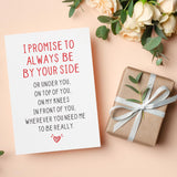 To My Wife Valentines Day Gifts For Her From Husband Greeting Card - Naughty Valentines Card Gifts For Him Boyfriend From Girlfriend, Cute Wedding Anniversary Cards Gift For Fiancee Fiance Bride Groom