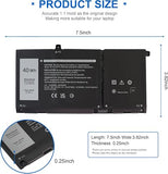 Dell 40Wh JK6Y6 Laptop Battery Replacement for Inspiron Latitude Vostro CF5RH C5KG6