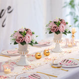 Pink Flores Artificiales Para Decoracion Silk Flower Ball For Wedding Centerpiece Fake Dusty Rose Flowers Artificial Floral Arrangement Center Piece Kissing Bouquet For Party
