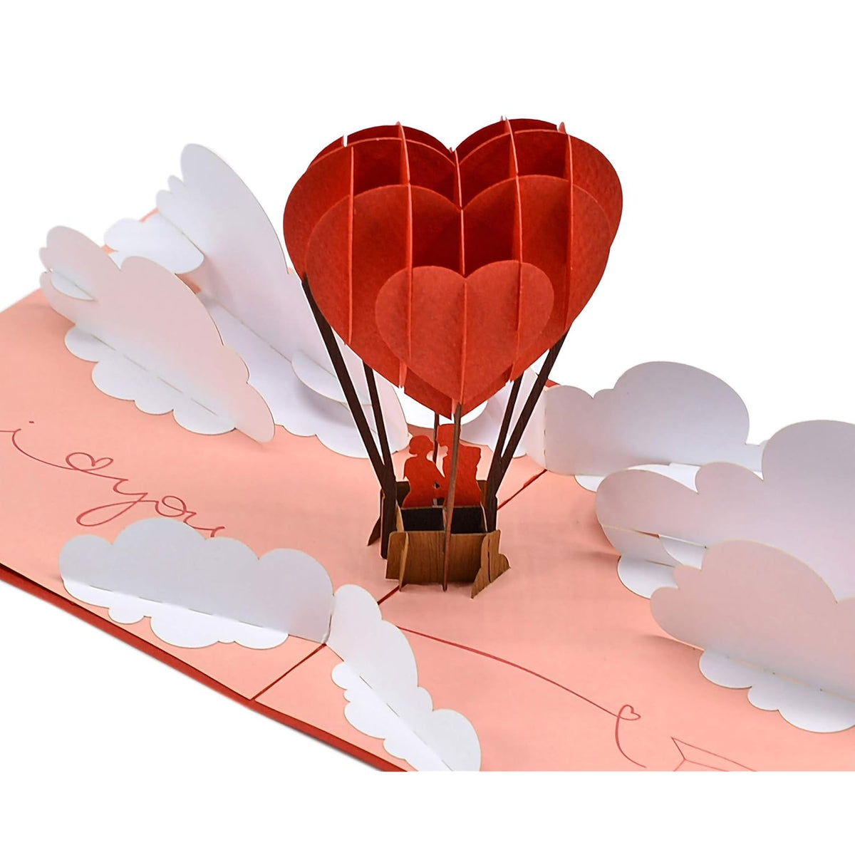 Valentines Day Card, Anniversary Card Pop Up, Wedding 3D Greeting Card, Valentine'S Day, Romantic Loved Card (Air Balloon)