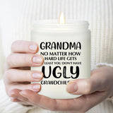 Grandma Gifts - Grandma Christmas Birthday Mothers Day Gifts From Grandchild, Granddaughter, Grandson - First-Time Grandmas Gift - Funny Lavender Scented Candle
