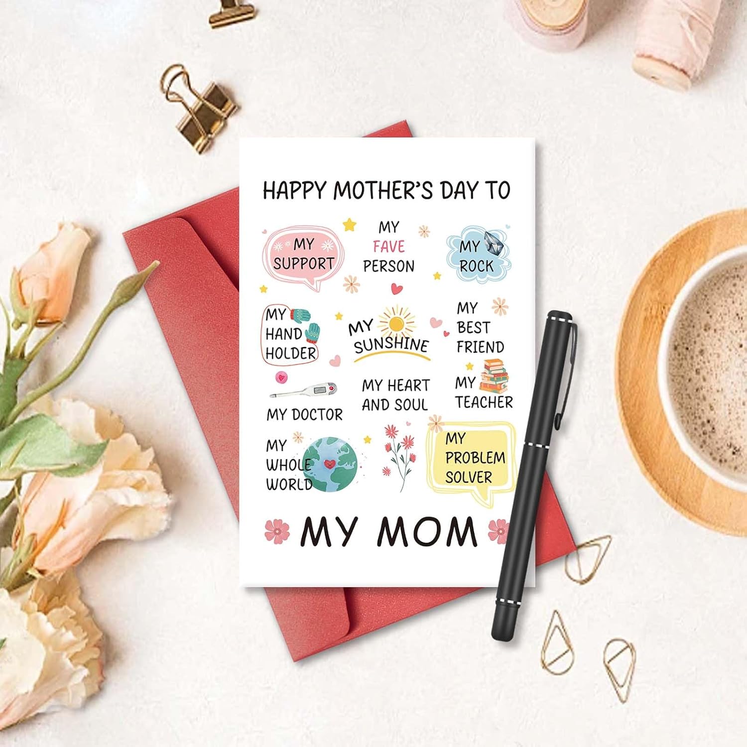 Funny Mother’S Day Card For Mom, Cute Card For Mother On Mother’S Day, Happy Mother’S Day Card From Daughter Son