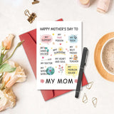 Funny Mother’S Day Card For Mom, Cute Card For Mother On Mother’S Day, Happy Mother’S Day Card From Daughter Son