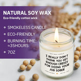 Best Boss Gifts For Women & Men, Birthday Gifts For Work Bestie, Coworkers, Manager - Handmade Lavender Scent Natural Soy Wax Candle (7Oz)