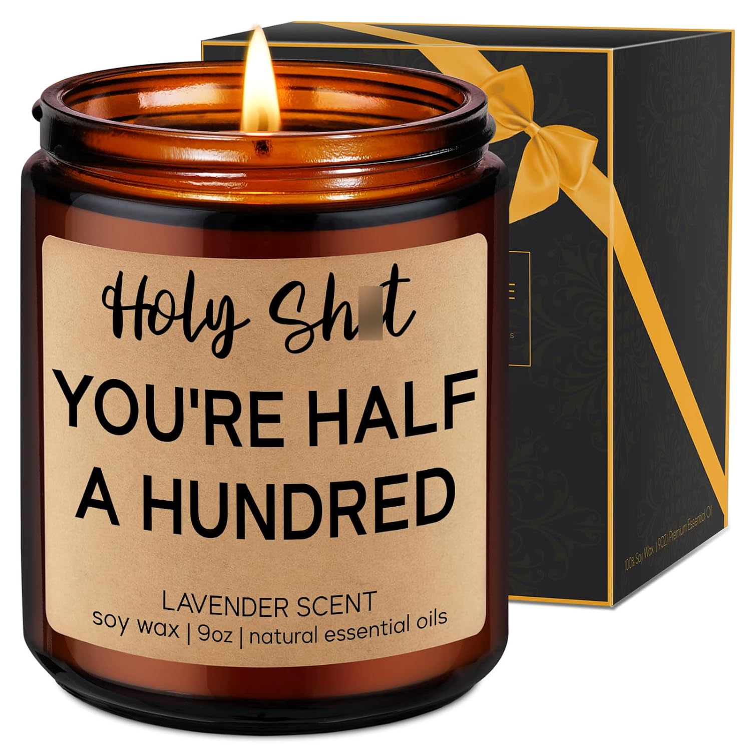 Funny 50Th Birthday Candles, 50Th Birthday Gifts For Women Men, Cool Turning 50 Year Old Gifts Ideas, Happy Half A Hundred Bday, Funny Presents For 50 Year Old Women, Men In Their 50S