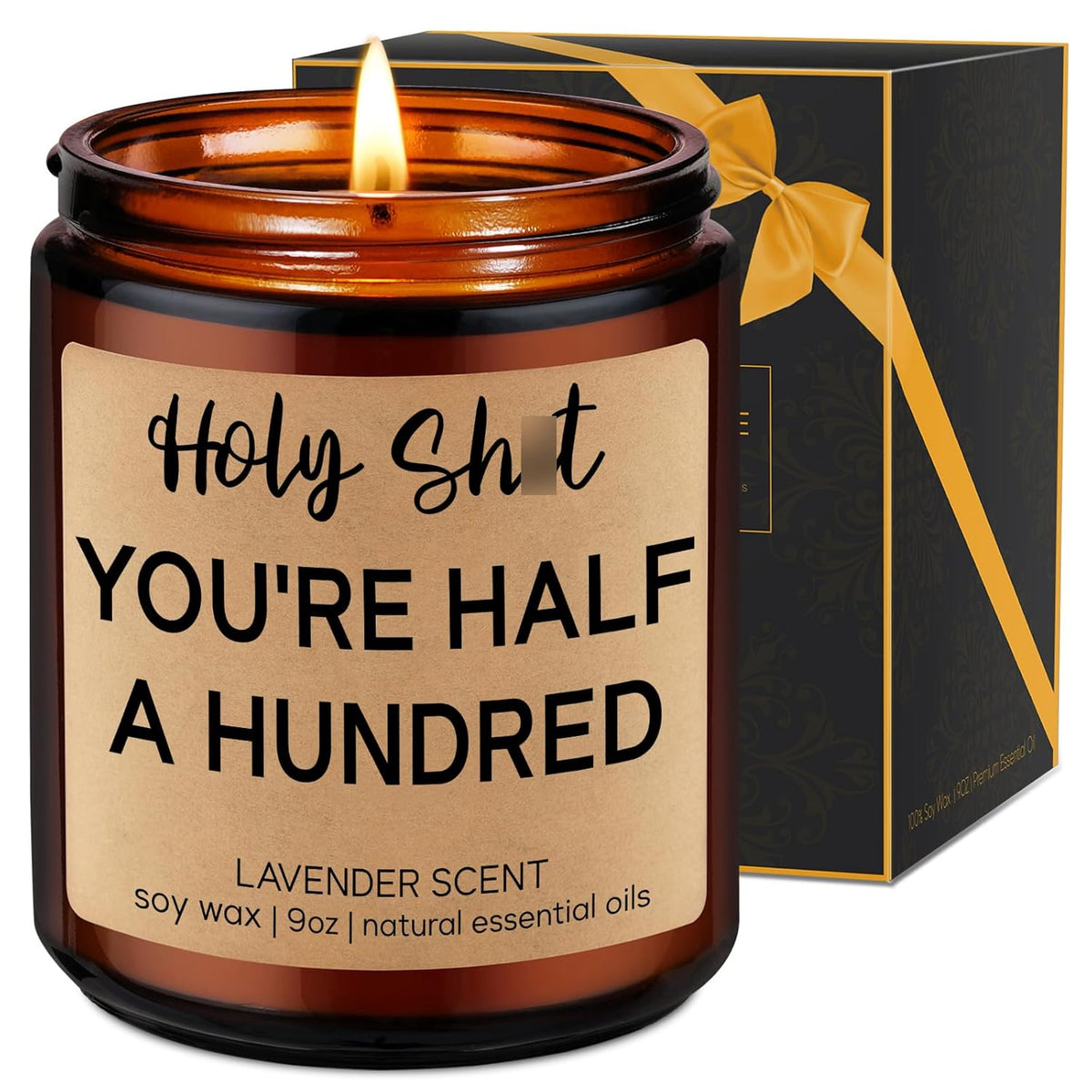 Funny 50Th Birthday Candles, 50Th Birthday Gifts For Women Men, Cool Turning 50 Year Old Gifts Ideas, Happy Half A Hundred Bday, Funny Presents For 50 Year Old Women, Men In Their 50S