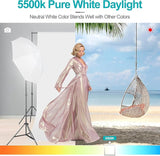 2 Pack 45W Full Spectrum CFL Light Bulbs 5500K Daylight Spiral Photography Softbox Studio Lighting