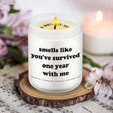 1St Wedding Anniversary Candle, First Anniversary Day, 1 Year, 1Th, Candle Gifts For Girlfriend Boyfriend, Happy One Year Gifts For Him Or Her, Husband, Wife, Couples' Gag Gift For Best Friend