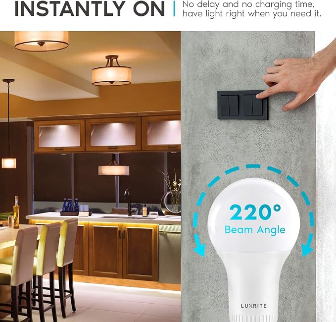 GU24 LED Light Bulbs 4 Pack 60W Equivalent 2700K Warm White Dimmable 800 Lumens Twist Lock