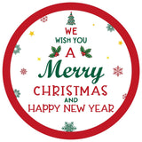 Christmas Gift Stickers - 120Pcs 2Inch Merry Christmas And Happy New Year Stickers Self Adhesive Holly Envelope Seal Label Sticker Xmas Gift Sticker Happy Holidays Label For Card Present Decor