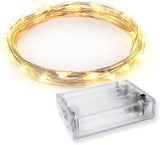 30 LED Fairy String Lights Battery Powered Waterproof Warm White Twinkle Lights 9.5FT Decorative Lights for Bedroom Living Room Wedding Holiday Indoor Outdoor Decor