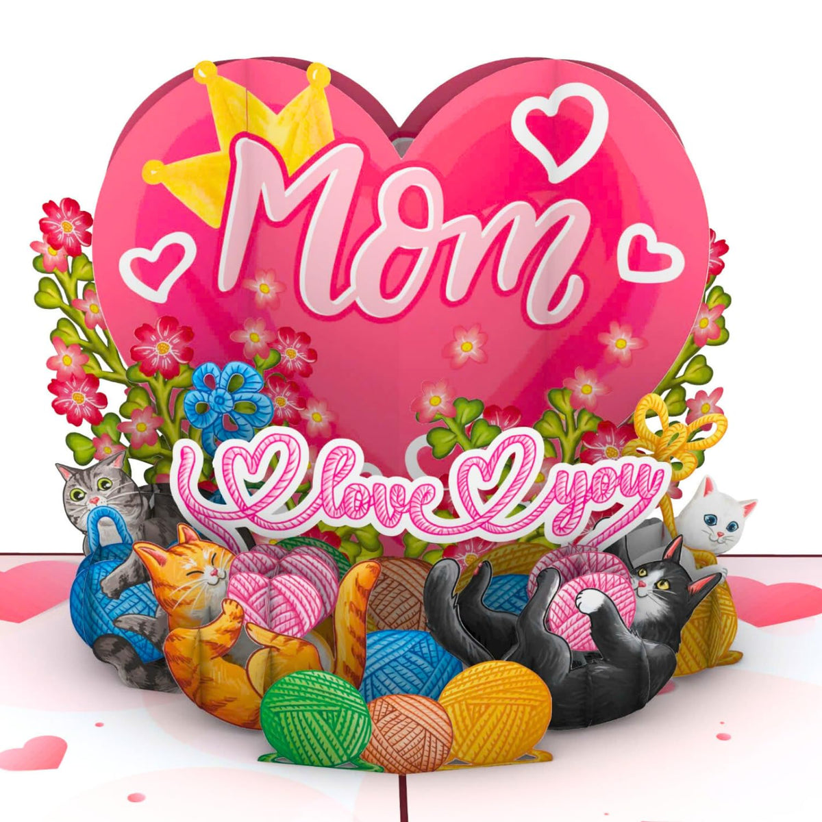 - Mom Birthday Card, 6X8 In Cat Pop Up Birthday Card For Mom, 3D Popup Greeting Cards Includes Envelope And Message Note