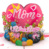 - Mom Birthday Card, 6X8 In Cat Pop Up Birthday Card For Mom, 3D Popup Greeting Cards Includes Envelope And Message Note