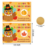 36 Pcs Happy Thanksgiving Scratch Off Cards Friendsgiving Party Games Turkey Thanksgiving Dinner Party Game Scratcher Tickets For Adults Pumpkin Party Activity (Turkey-1)