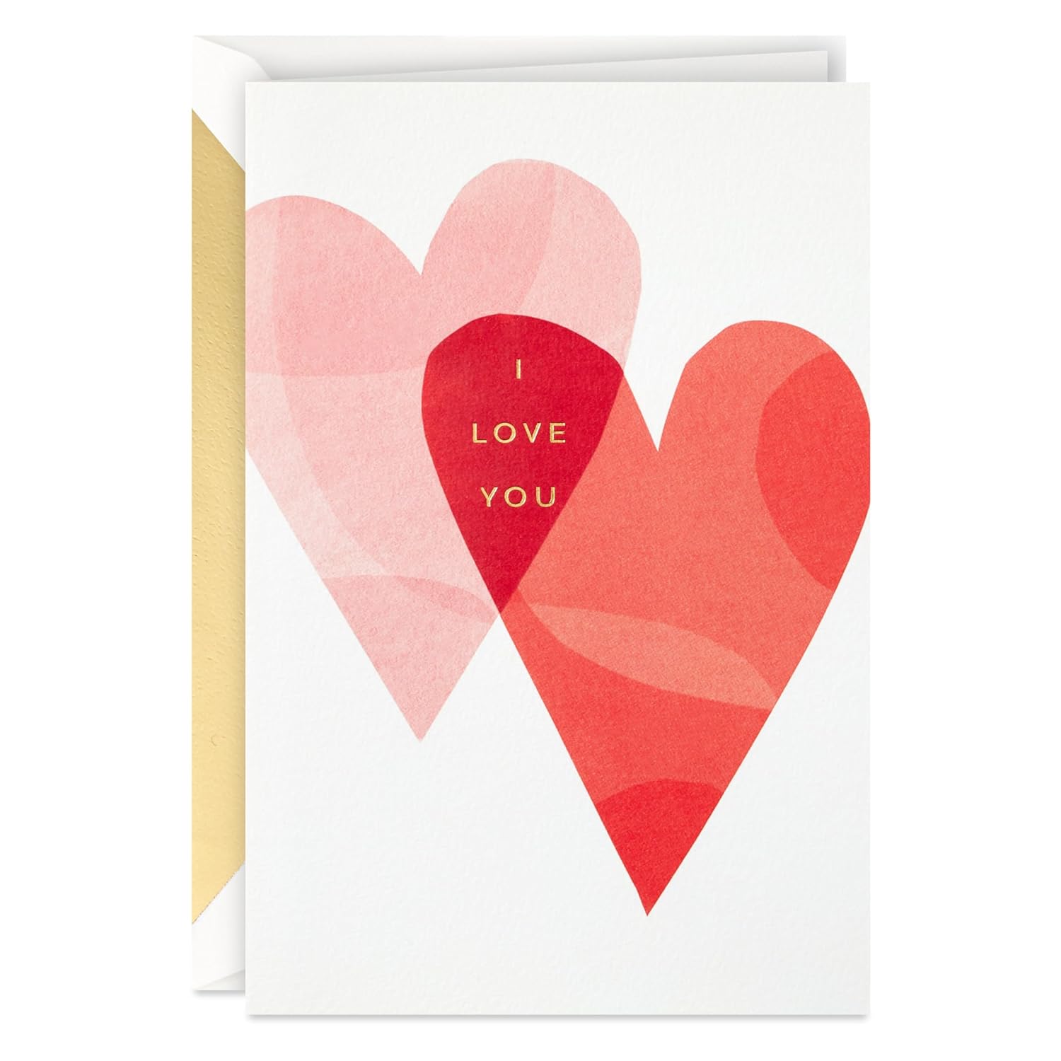 Hallmark Signature Anniversary Card (Overlapping Hearts) for Romantic Birthday, Love, Valentine's Day for Husband, Wife, Boyfriend, Girlfriend