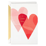 Hallmark Signature Anniversary Card (Overlapping Hearts) for Romantic Birthday, Love, Valentine's Day for Husband, Wife, Boyfriend, Girlfriend