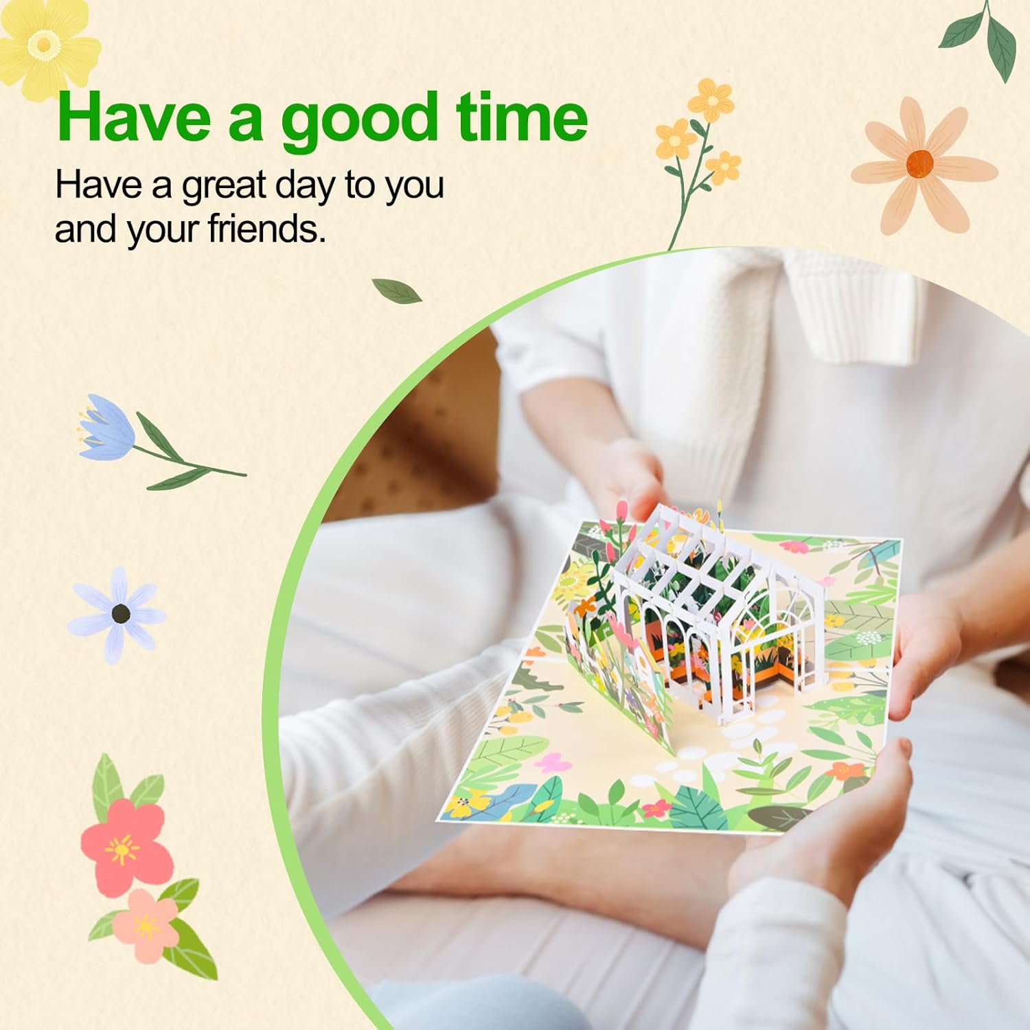 3D Pop-Up Unfolded Greeting Card, Hollowed Out Paper Carving Special Occasion Design, Exquisite Pattern Pop-Up Display, Suitable For Sending Greeting Cards To Him/Her On Special Holidays - With Envelope And Blank Label