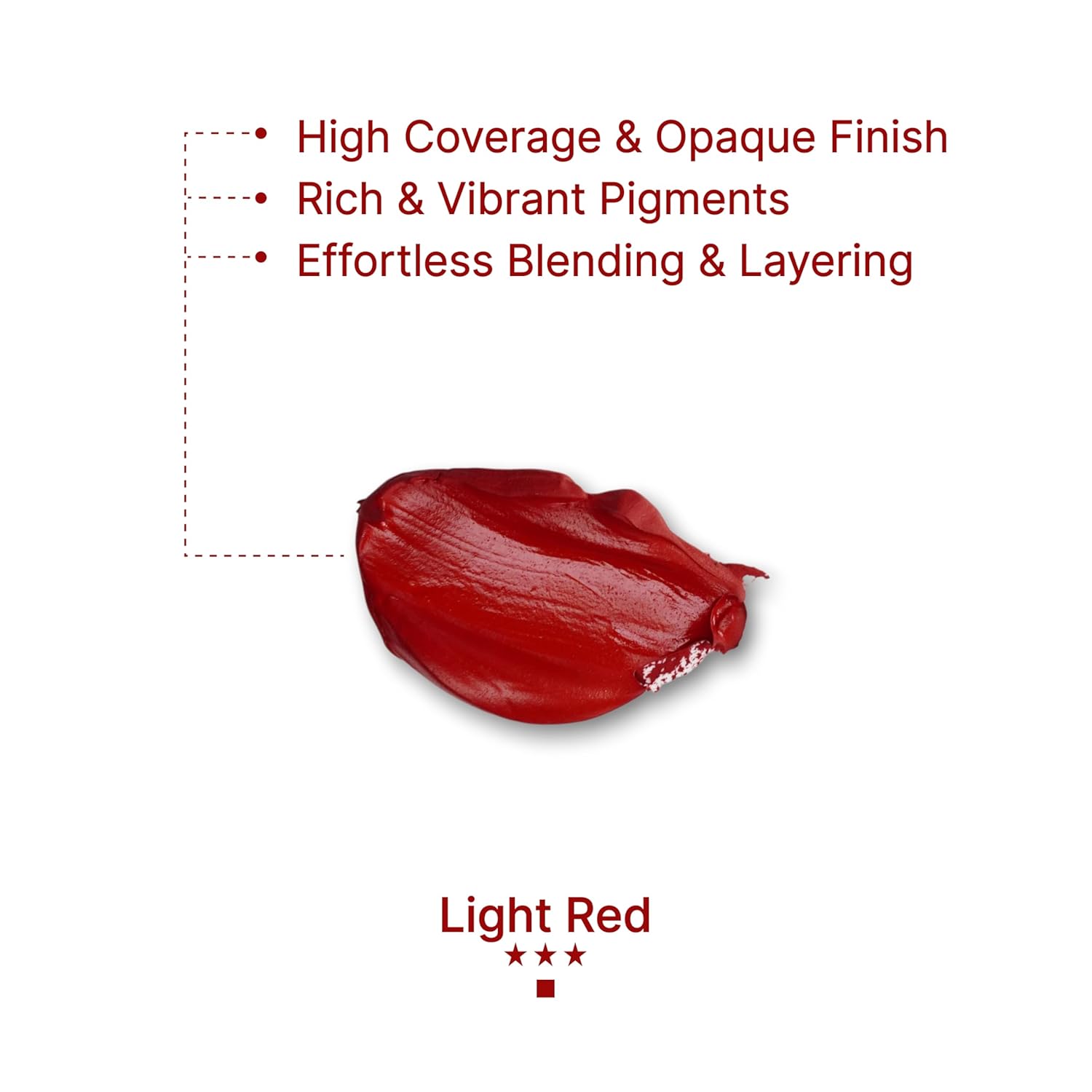 Gouache Light Red Refills (50Ml/1.7Oz)|Intense Pigments, Easy Color Refill (2 Pcs.)