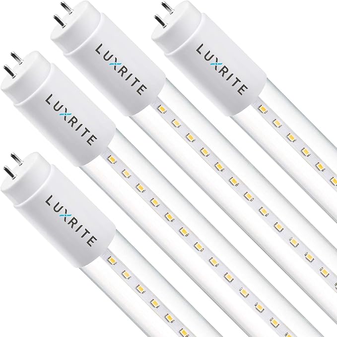 4 Pack 4FT T8 LED Tube Lights 13W 3000K Soft White Ballast and Ballast Bypass Compatible