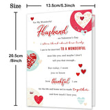 Valentines Card For Husband, Romantic Valentine'S Day Card Gifts For Husband From Wife, Husband Valentines Gift