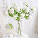4Pcs Hydrangea Artificial Flowers, Real Touch Flowers, 26.8" Faux Hydrangea Flowers, Latex Real Touch Hydrangeas, Fake Flowers For Home Decor Party Bouquet Wedding Decoration, White