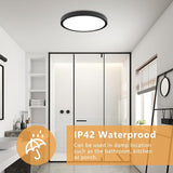 6 Pack 12 Inch LED Ceiling Lights 2520LM 3CCT Super Slim Flush Mount Fixtures