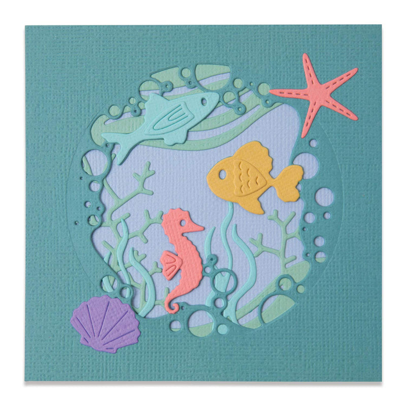 Thinlits Die Set 9Pk Ocean Scene By Olivia Rose, 665190, Multicolor