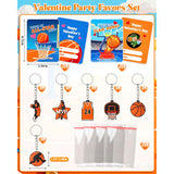 Valentines Day Cards For Kids Gifts: 30 Pack Sports Ball Basketball For Classroom School Valentines Day Gifts Exchange Sports Party Favors Bulk For Boys Girls Toddlers Kids