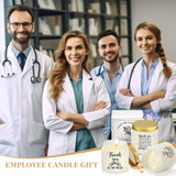 20 Pcs Thank You Candle 3.5 Oz Christmas Employee Appreciation Gifts Bulk Soy Wax Jar Inspirational Candle For Coworkers Team Staff Office Nurse Teacher, 10 Scent(Fresh Scents)