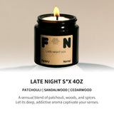 Late Night S*X Scented Soy Candles, Handmade Amber Jar Candle (4Oz, Late Night S*X)