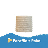 Clean Cotton Scented Candle – 14Oz White Ceramic Jar – 71H, Smokeless – Premium Paraffin And Palm Wax – Elegant Home Décor