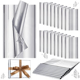 100 Sheets Silver Tissue Paper, 15'' X 20'' Inches Metallic Foil Tissue Sheets, Silver Wrapping Paper Bulk For Craft Diy Gift Wedding Birthday Party Decorations Arts Project