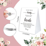 Minimalist Bridal Shower Ring Game, 'Put A Ring On It' With 50 Fake Plastic Rings, Wedding Party Game For Guests - Rg02
