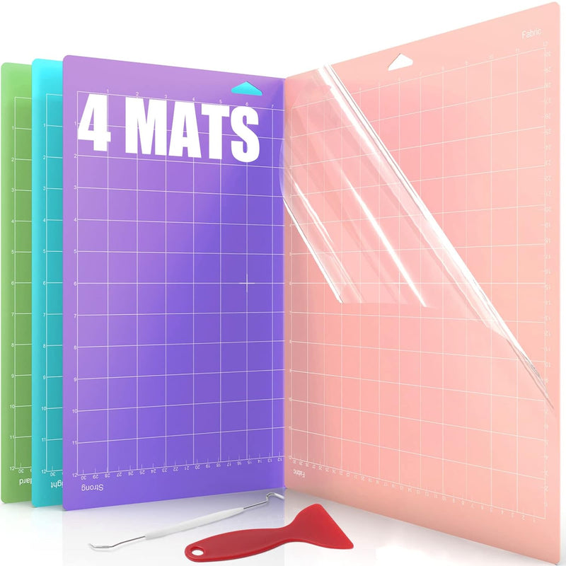 Cutting Mat For Cricut 4 Pack Accessories And Supplies Variety Replacement Sta