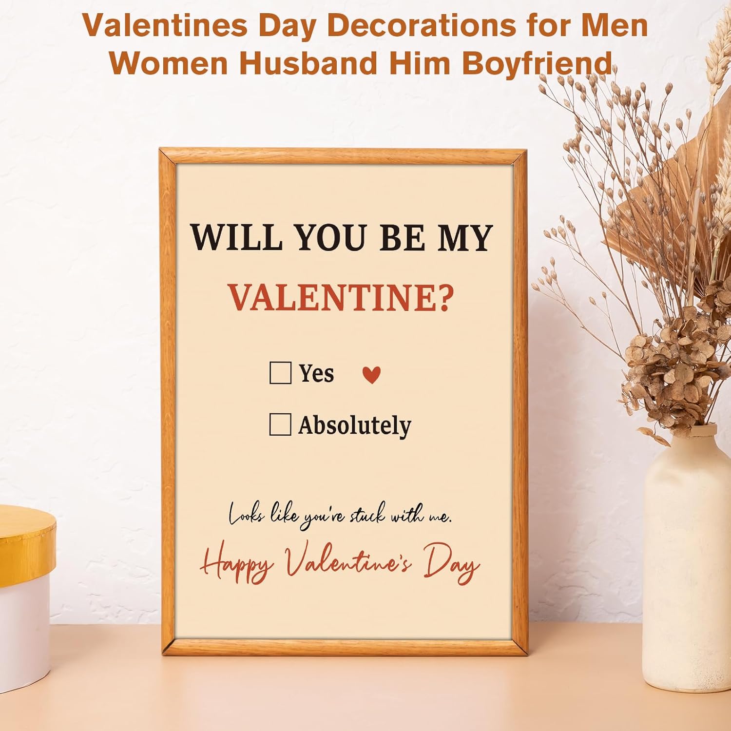 Happy Valentines Day Card Gifts Decorations For Him Her Women Men Husband Wife Boyfriend Girlfriend, Valentine'S Day Cards Gift Decor Ideas Sweetheart Romantic Funny Unique