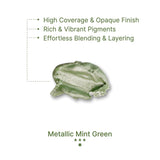Gouache Metallic Mint Green Refills (50Ml/1.7Oz)|Intense Pigments, Easy Color Refill (2 Pcs.)